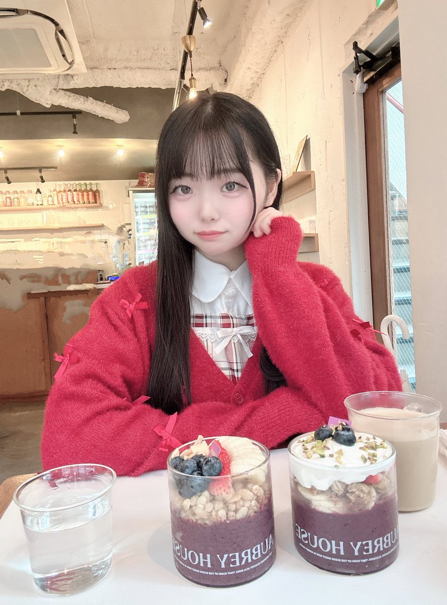 rinmstar's tweet image. アサイーとグリークヨーグルト好きっ·͜· ❤︎

 #撮影会モデル  #黒髪ロング  #丸顔