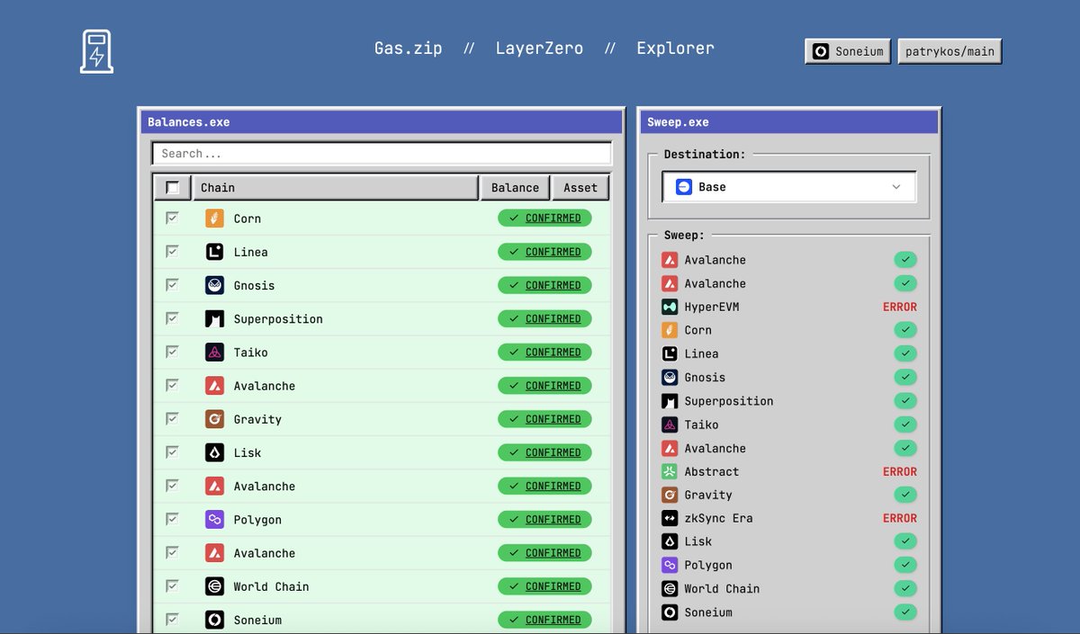 Dzień 3: przydatne narzędzie do "sprzątania portfeli" 🧹

Niedziela to raczej dzień odpoczynku i wolnego od klikania, ale korzystając z chwili czasu z rana postanowiłem sobie posprzątać kilka portfeli i pozbierać drobnicę z różnych sieci, akumulując ją w $ETH na Base.

Mowa o