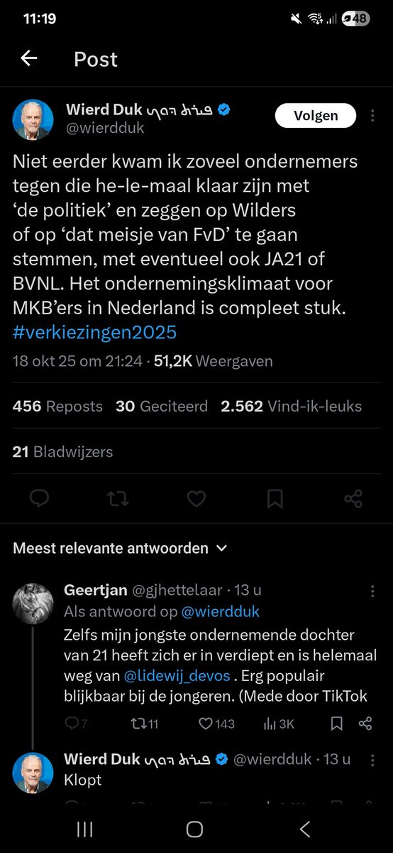 Nou wat toevallig allemaal partijen die jij een warm hart toedraagt.