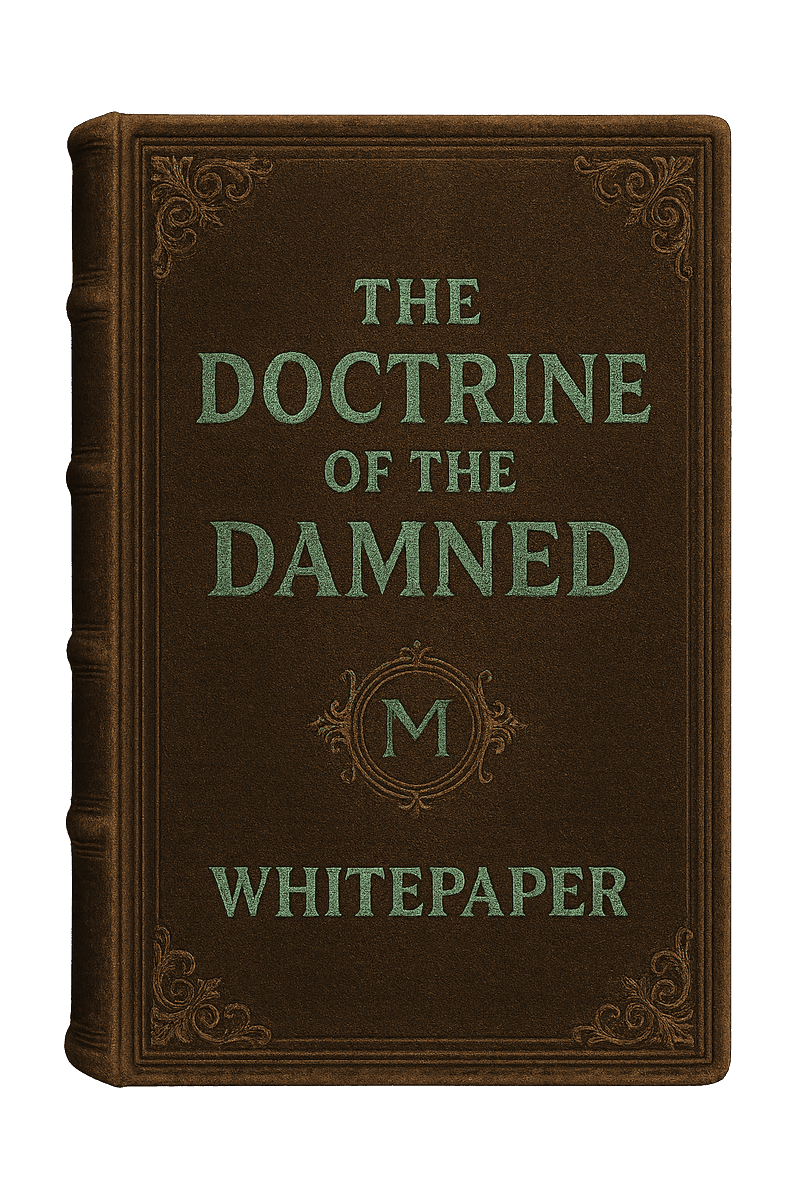 GINsmellinB's tweet image. Meme Asylum Whitepaper - The Doctrine of the Damned, is now available as a standalone page on the website!🧠 

Burn → Mint → Reverse-Burn 🔥 

memeasylum.com/whitepaper/ 

#BuildOnBase #ECT #MemeAsylum #Memecoins #BASE