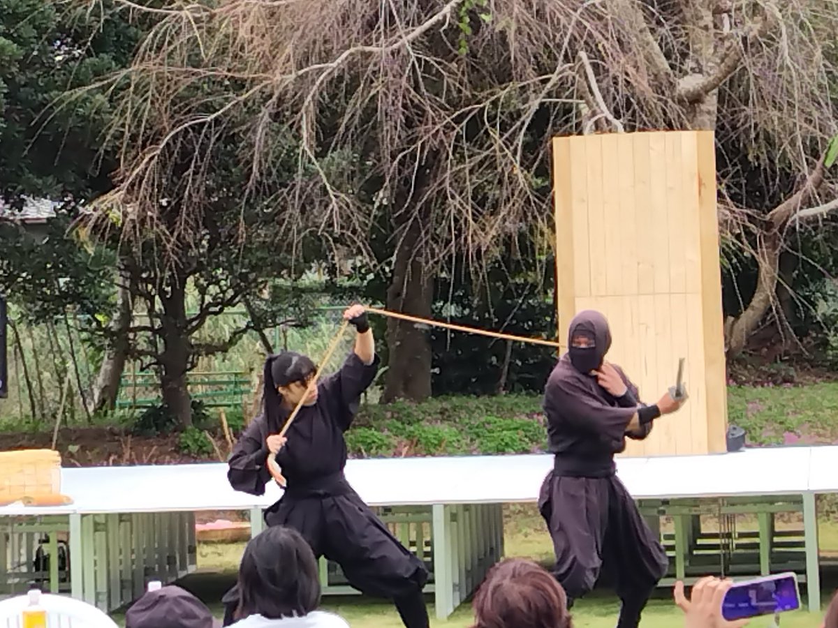 YXPW7IsG5YKJq88's tweet photo. 今日は某所のイベントで、 #靁凮刄 さんのショーを観ました⚔️

本物の忍具を使った忍術あり、笑いあり、観客の皆さんも盛り上がっていました✨

初めて本物の忍者🥷を見たよ‼️

#靁凮刄
#らいふうじん
#REALNINJA
#忍野しのびの里 https://t.co/9Yo1mRuFgD