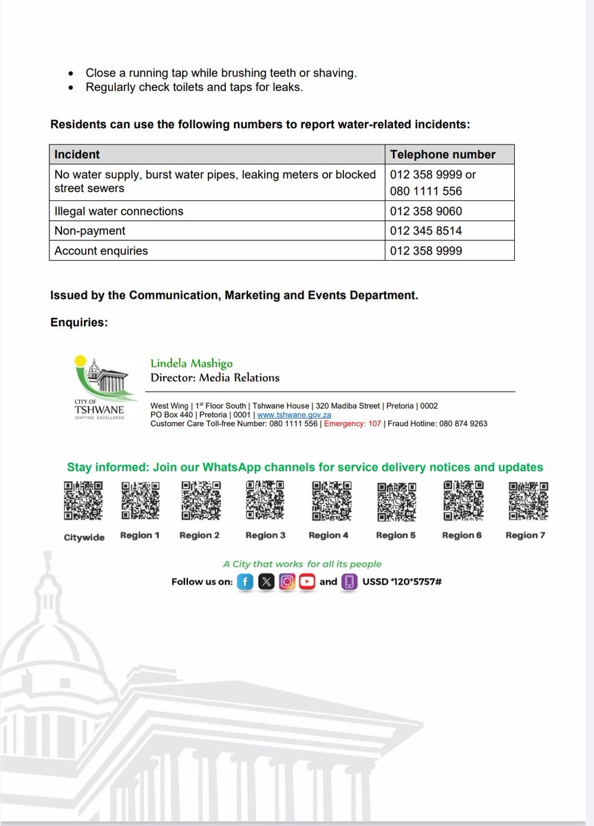 City of Tshwane tweet media