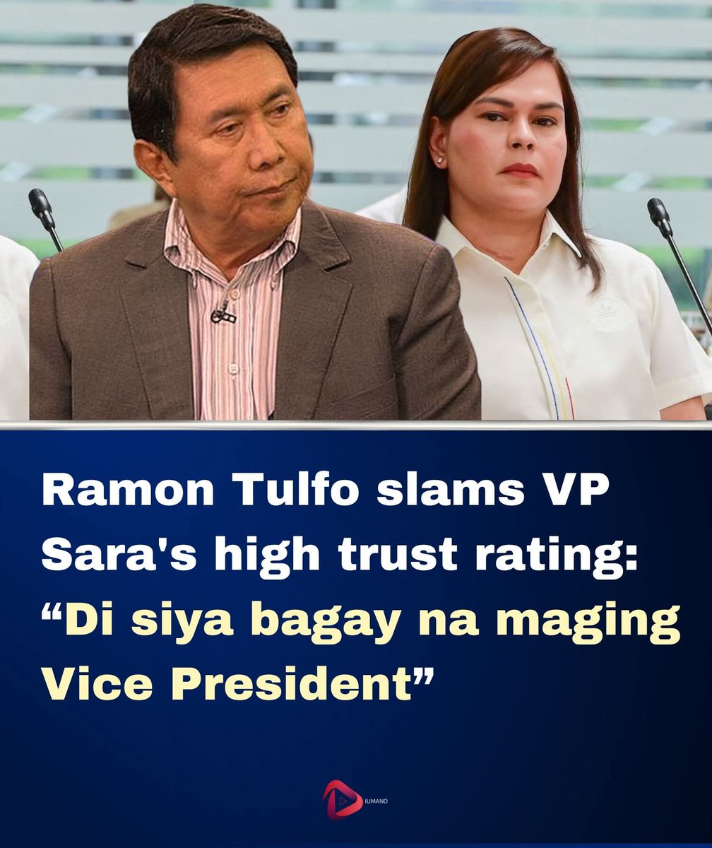 Tama naman si Baliw na Mon Tulfo na hindi bagay si Sara sa vice president position kasi pang PRESIDENT talaga siya dapat kung hindi lang nagmamakaawa ang mga anak ni Dakilang DIKTADOR/KAWATAN sa kanya!🫵🖕🔥