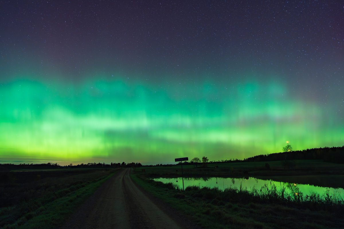 Northern lights in Lääne-Viru County, #Estonia 18.10.2025. #northernlights #auroraborealis