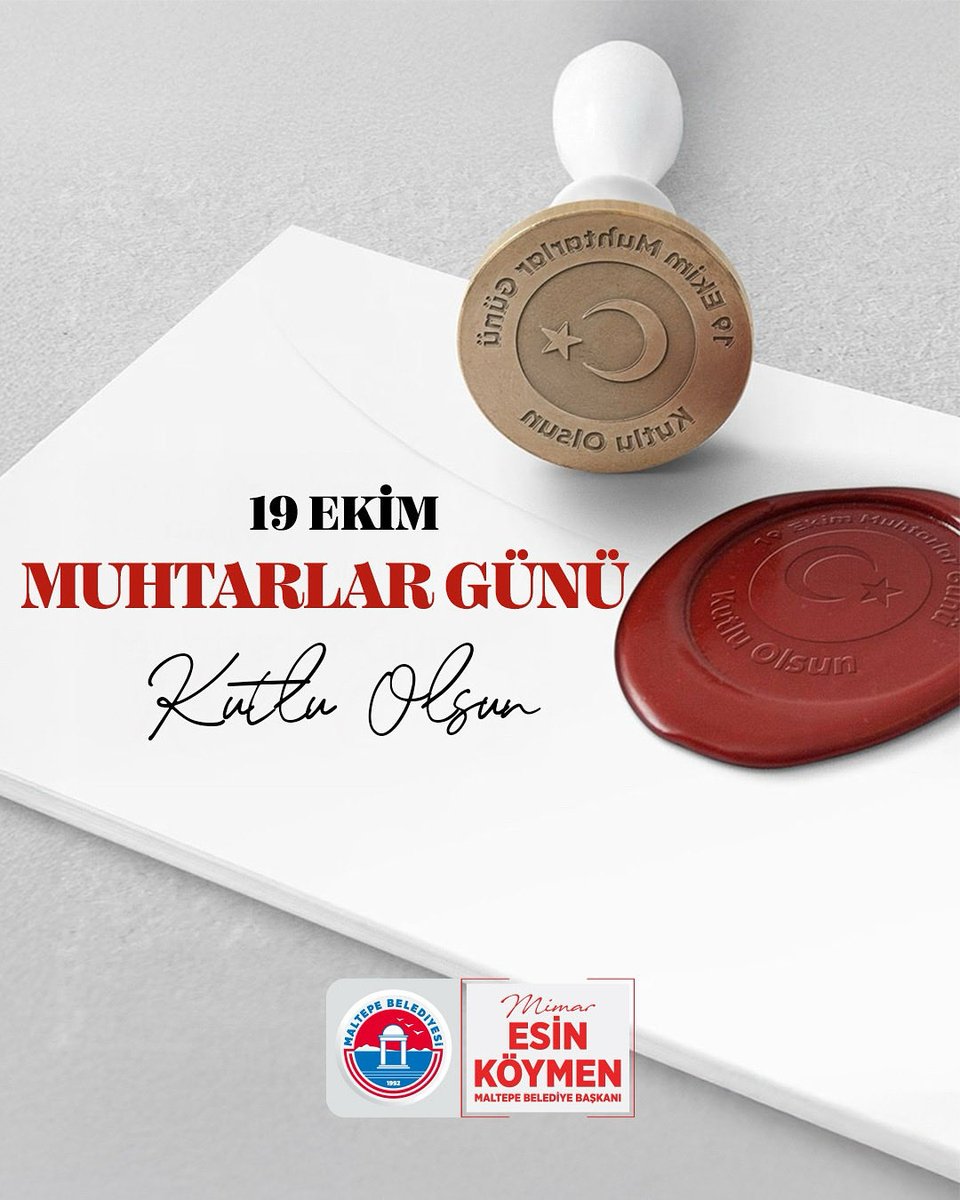 Komşularımızın ihtiyaç ve taleplerini yakından takip eden, mahalle yaşamının düzeni ile kamu hizmetlerine erişiminde büyük sorumluluk üstlenen muhtarlarımızın 19 Ekim Muhtarlar Günü’nü kutluyorum.

Yerel demokrasimizin önemli paydaşları olan tüm muhtarlarımıza emekleri ve