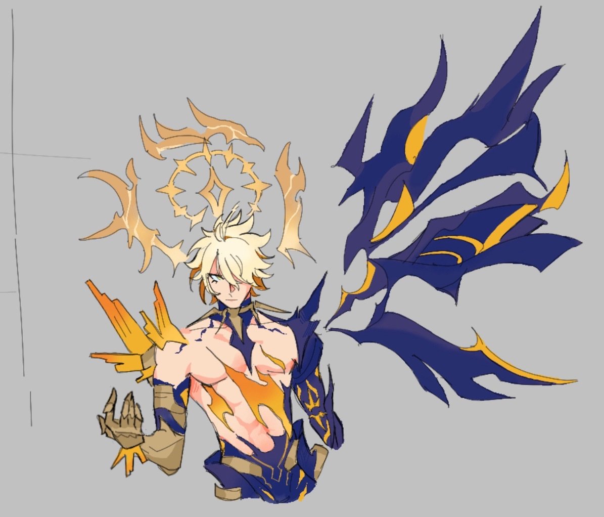 kavzharay's tweet image. might be one of my favorite magma doods i did today 
#Phainon #Khaslana