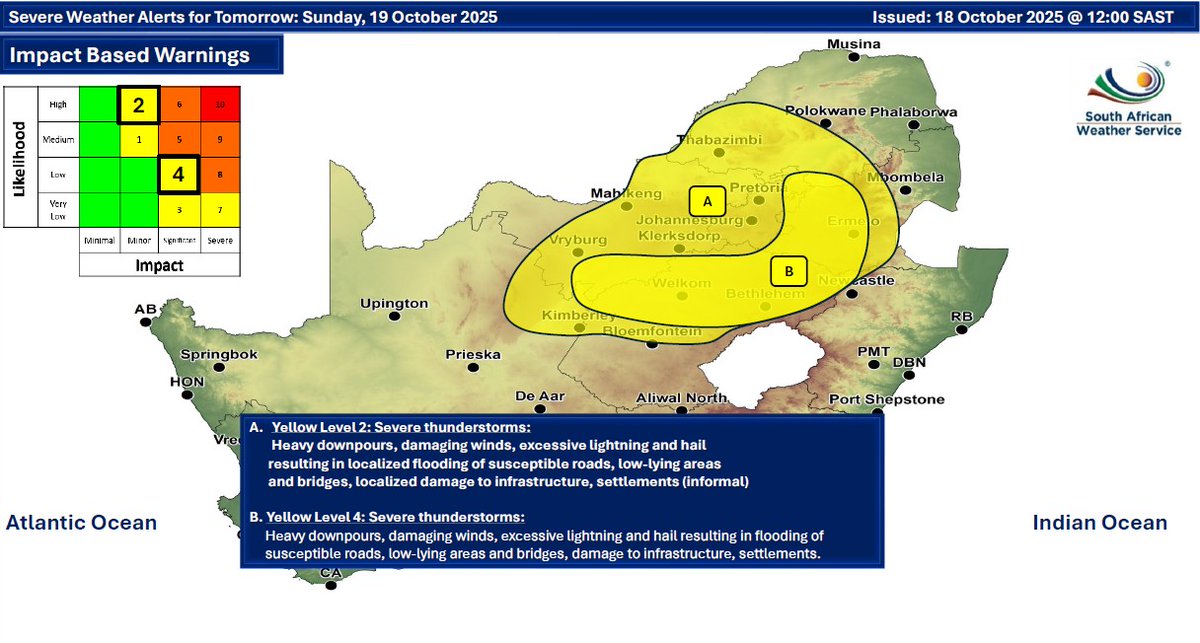 Gauteng Provincial Disaster Management Centre tweet media