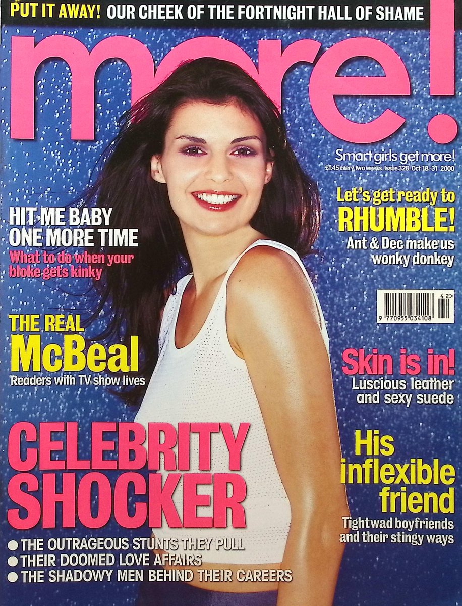TvDidYouSee's tweet image. From 18 October 2000 - More! magazine
LIKELY LADS - Not only are they TV's hottest pair, but #AntAndDec are best mates - and sound blokes to boot. Just what makes them so damn cool?
A BIT OF POSH! With Groovejet, #SophieEllisBextor showed Posh Spice who was No. 1!