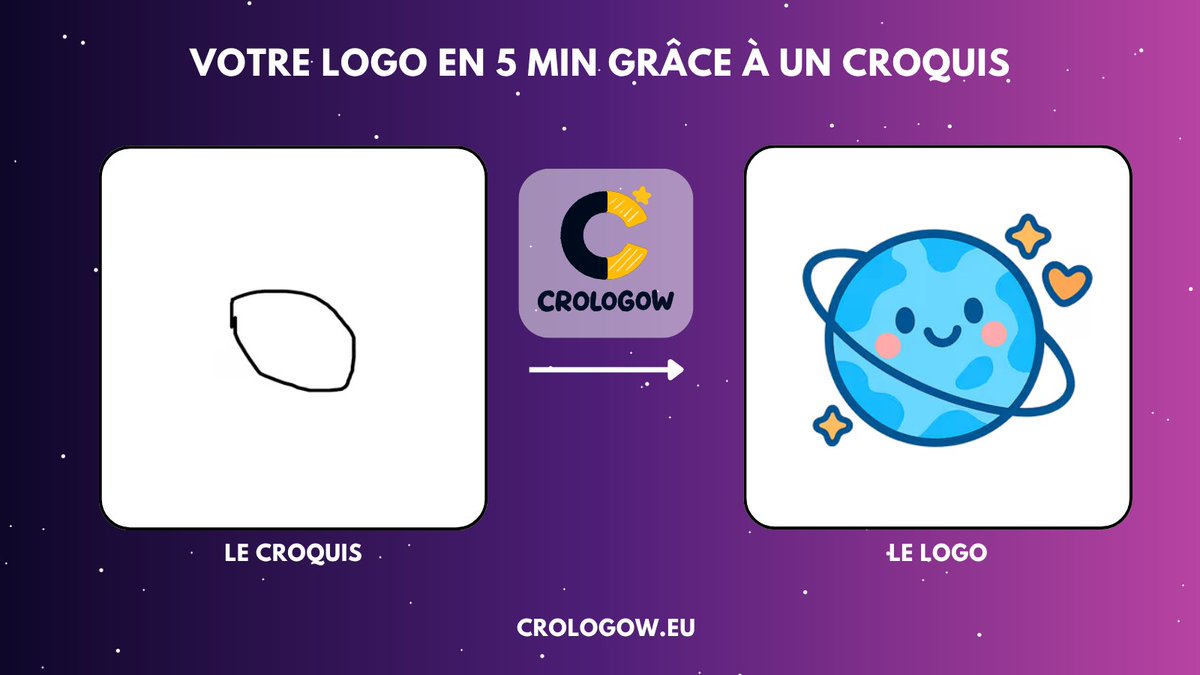 crologow's tweet photo. Ton logo peut venir d’un dessin d’école, pas d’un diplôme en école créative.  
➡️ https://t.co/HA134uLqdq https://t.co/f6valRdUTT
