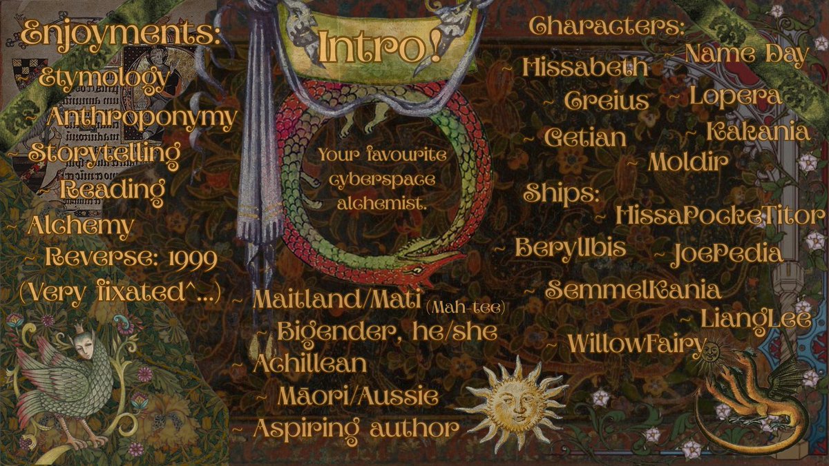 Maitleith's tweet image. This is a mess but when am I not! New intro 🫡