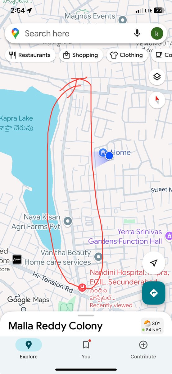 ksraoeil's tweet photo. ⁦@GHMCOnline⁩  sir  this is the only road connecting Hihtension road to the buildings located on north side of Kapra lake . The road is over used and full of pot holes causing inconvenience tall school gng children and other commuters please take steps for permanent repair https://t.co/2m2DYiVigc