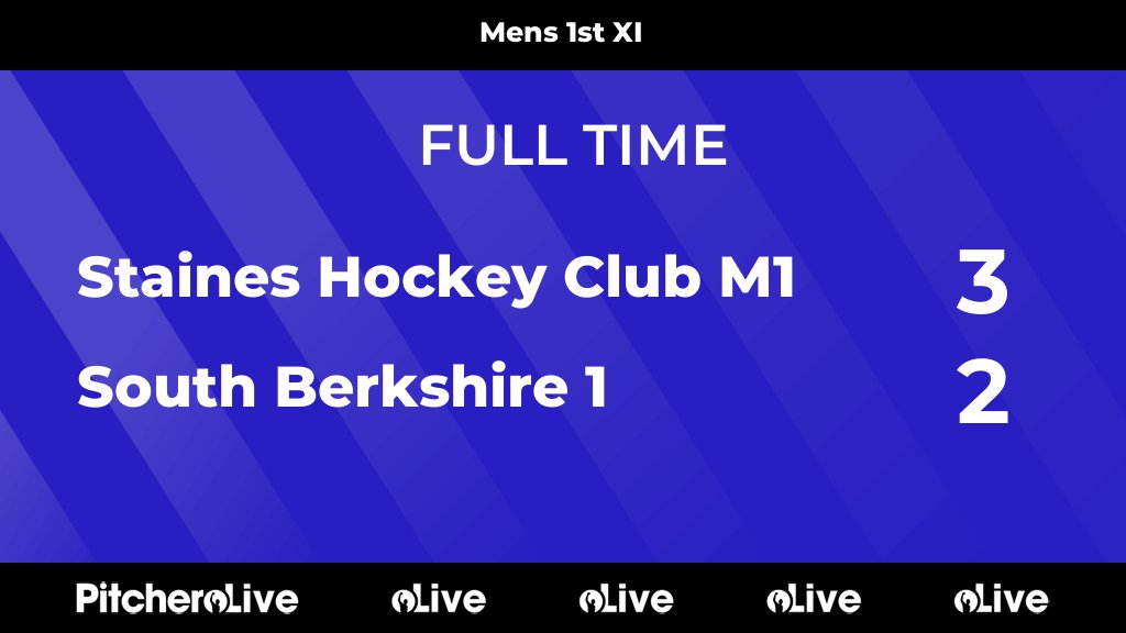 FULL TIME: Staines Hockey Club M1 3 - 2 South Berkshire 1
#STASOU #Pitchero
staineshockeyclub.com/teams/224498/m…