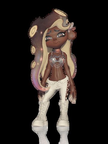 grungygrim's tweet image. Side note but I feel like Marina Ida was able to make this happen. Marina was the darkest black girl character I've ever seen 🥹 and it made me happy that she was soft and bubbly. And she got super popular!!! We need more black fem rep💕🩷😖