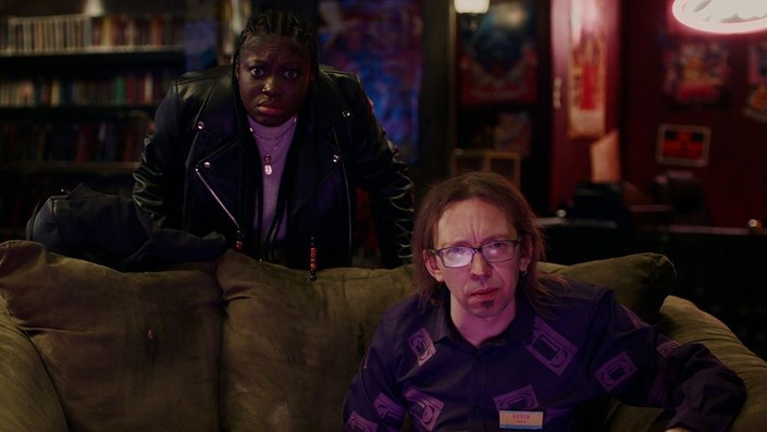 AngusKohm's tweet photo. #RandomSaturdayLateMovie
The Last Video Store (2023) by #CodyKennedy & #TimRutherford
w/#YaayaaAdams #MatthewKennedy
When a woman takes a collection of old VHS tapes to a video store, she and the owner unwittingly unleash a cinematic curse upon themselves.
#Canada #Horror #Comedy https://t.co/QKdZgH0ZnW