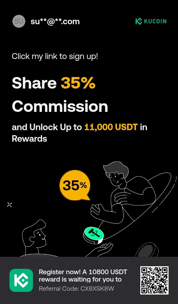 This is the Excellent Exchanger 
kucoin.com/r/rf/CX8XSK8W