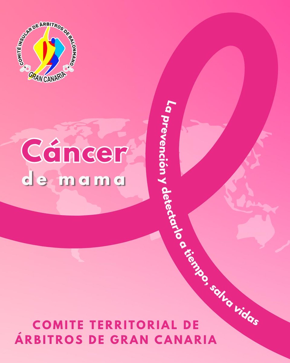 🎀 Nuestro Comité de Árbitros se une al Día Mundial del Cáncer de Mama 
Hoy vestimos de rosa para recordar la importancia de la prevención, la detección temprana y el apoyo a todas las personas que luchan cada día.Desde el CTA enviamos un mensaje de fuerza, esperanza y unión 💪💗