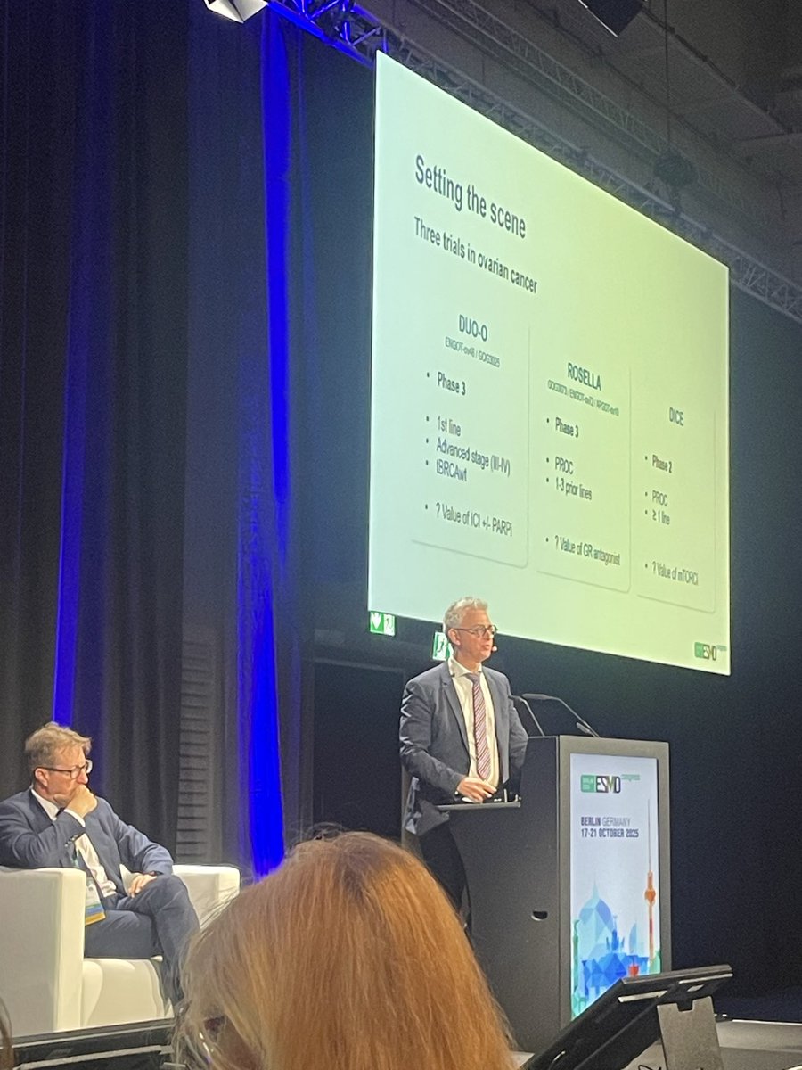 Only a word to define the discussion of Dr Van Gorp in #esmo25 in mini oral session gyne. Brilliant!