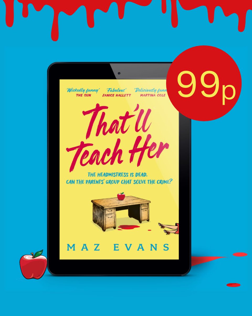 mazevansauthor's tweet image. Well I’m nothing if not cheap - and so too is THAT’LL TEACH HER this month - just 99p on The Kindle! So have at it!