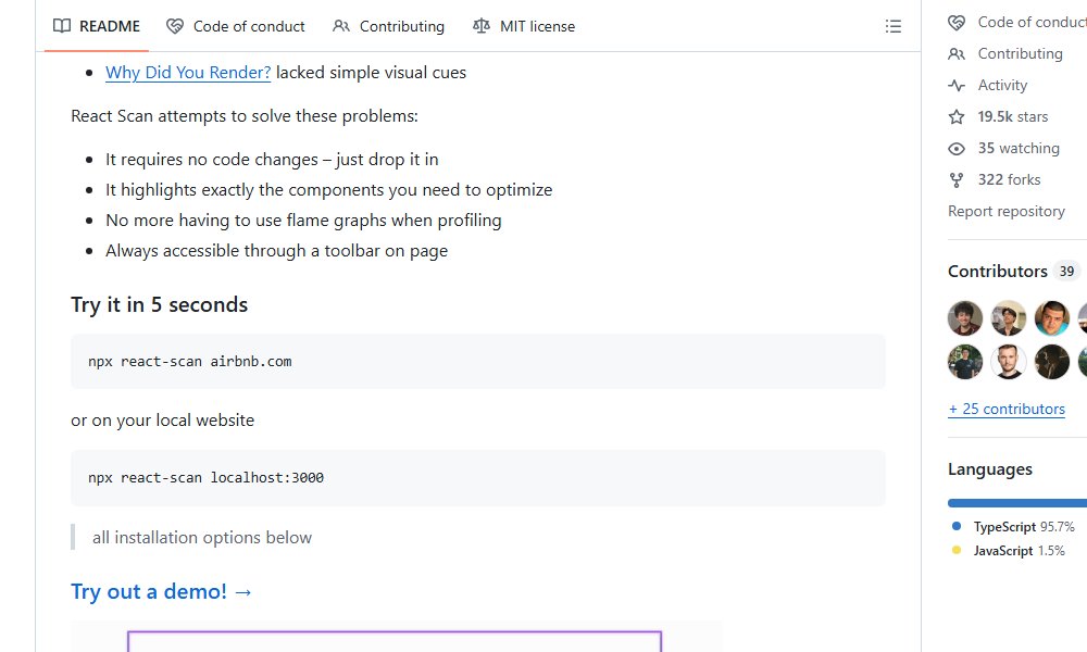 clxymox's tweet image. 📝 react-scan
⭐ 19,499 stars

&quot;Optimisez React en un clin d&apos;œil avec React Scan !&quot;
#GitHub