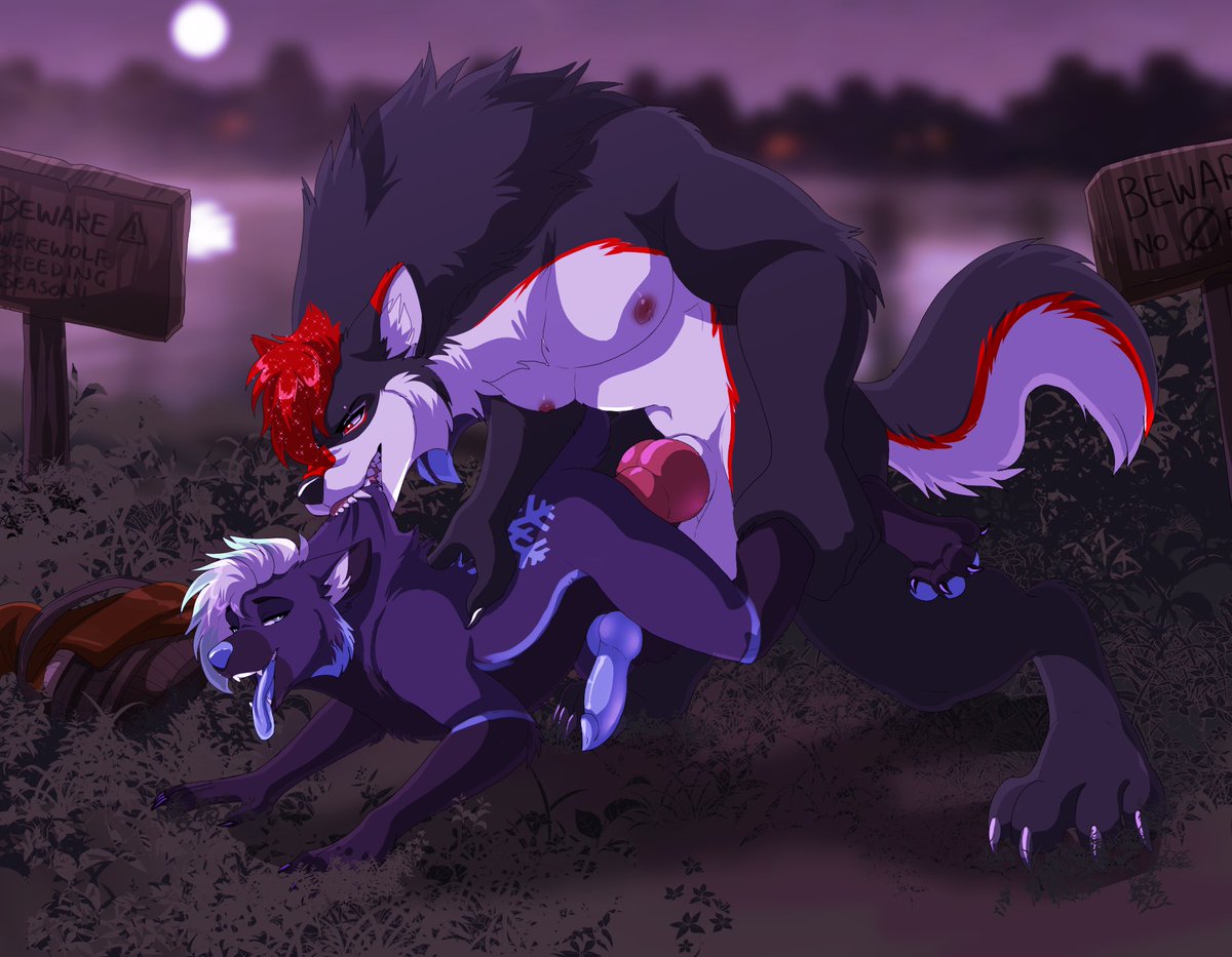 ZalioAD's tweet photo. Beware of the Werewolf breeding season~

Got those amazing art pieces with my amazing partner @KryptWolf ~ ♥️💜✨

And a Huge shoutout to @LawkieDoge for the amazing work!! 

This is my first art piece and I can’t express how happy I am with the result 🥹♥️🔥

(CW: EXCESSIVE CUM) https://t.co/byzNzSjcKd
