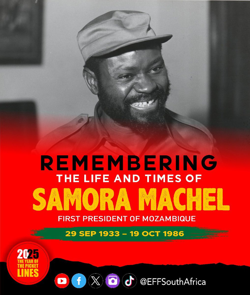 Remembering the life and times of President Samora Machel.

A revolutionary leader who fought fearlessly for the liberation of Mozambique and the African continent as a whole. His legacy continues to inspire generations in the struggle for true freedom and self-determination.