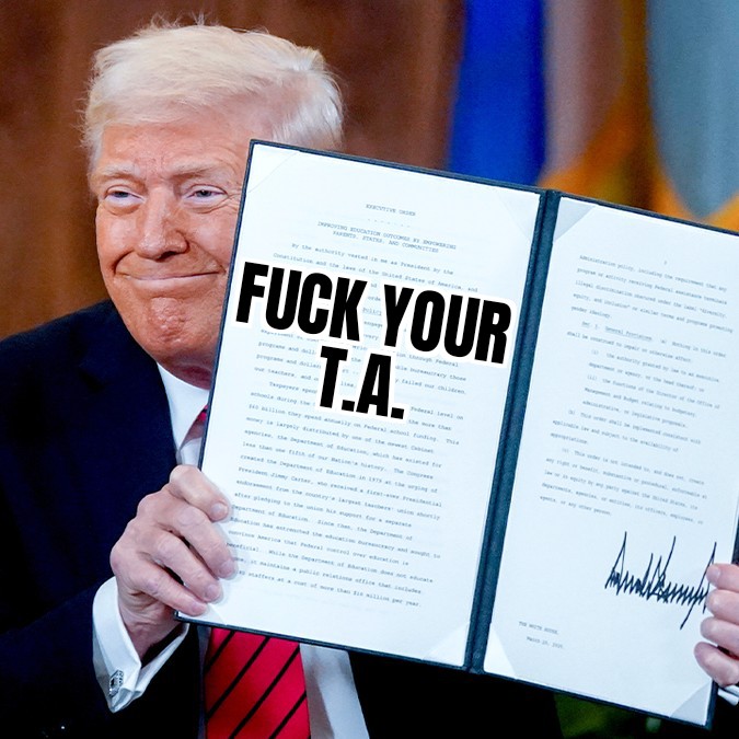 Masterdime's tweet image. Just in...
Trump signed a new executive order: