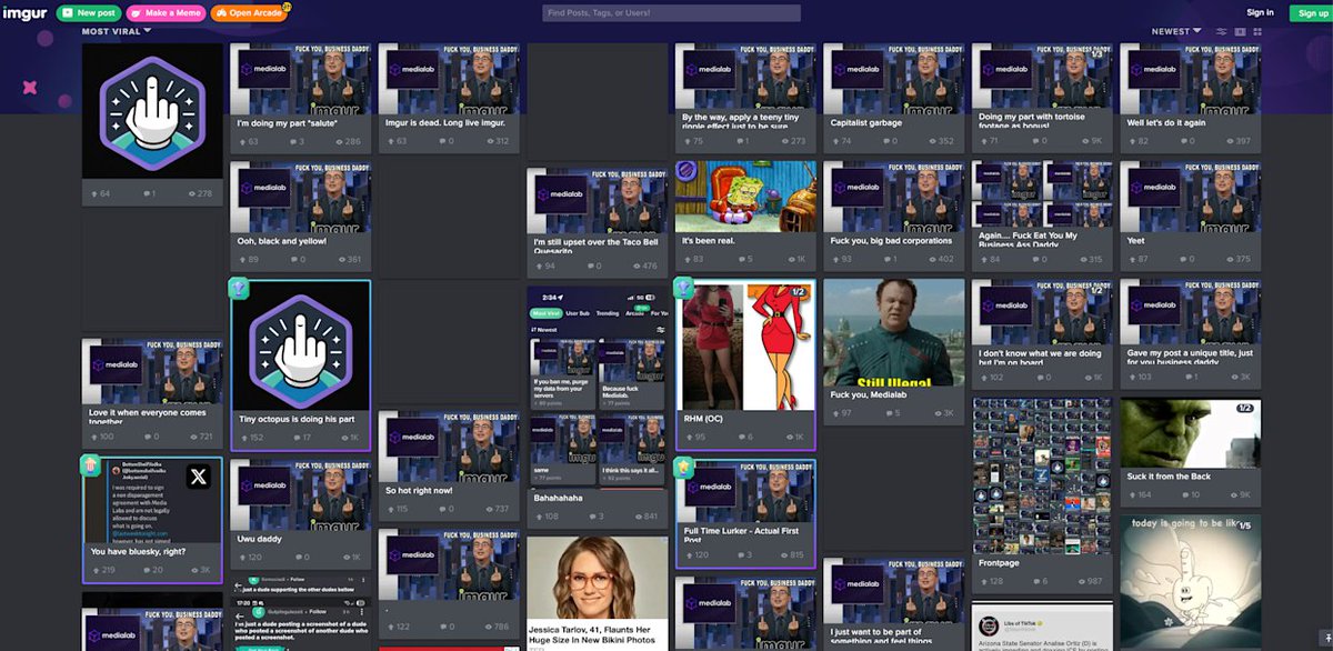 ProperGuide's tweet image. Imgur protest covers the front page in anti-MediaLab memes - devicedaily.com/pin/imgur-prot… #content