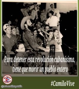 #CamiloCienfuegos: "Gracias, gracias pueblo camagüeyano, tu presencia en el Campamento Agramonte ayudó a solucionar una nueva traición a la Patria, hombres habrá traidores pero pueblos no y menos Camagüey”
#CubaEstáFirme 
#PorCamagüeyTodo
<a href="/EVilluendasC/">Enrique Villuendas</a>
<a href="/WalterNoris/">Walter Simon Noris</a> 
<a href="/YaimyrB/">Yaimyr Victoria Basulto</a>