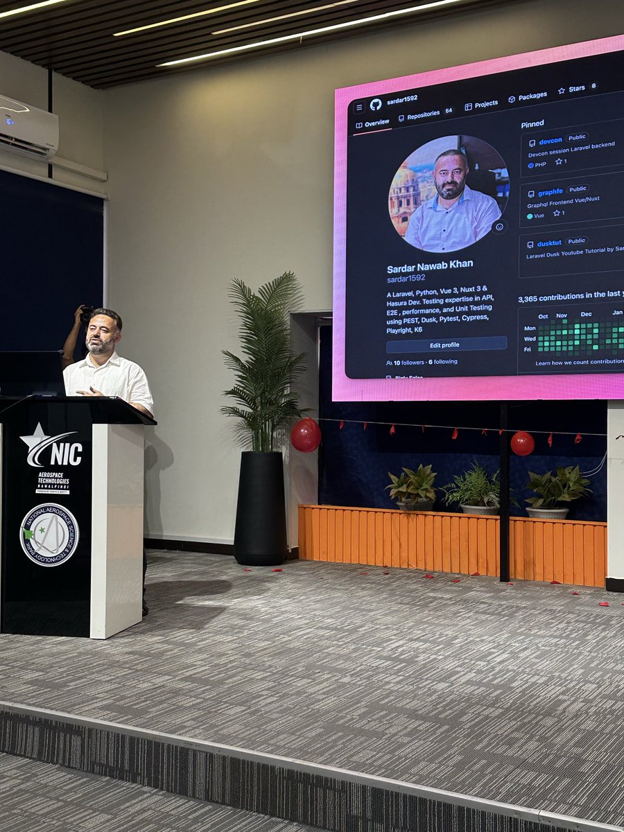 SNKhan300's tweet image. It was an amazing experience speaking at the Laravel meetup in my home town of Rawalpindi yesterday. Equally fun convincing devs to write tests with @PHPUnit and @pestphp
#Laravel #laravelcommunity #testing #phpunit #pestphp