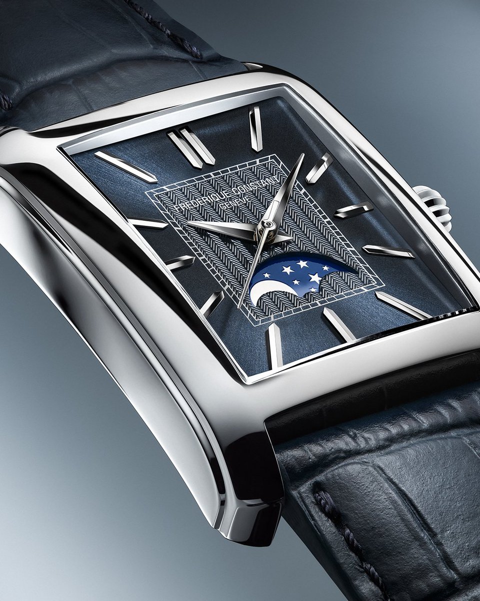 The Classics Carrée Automatic Moonphase celebrates the subtle rhythm of time — a crescent-shaped aperture revealing the Moon’s changing face.
Elegance remains constant.
#FrederiqueConstant #Moonphase #SwissMade #ArtDeco