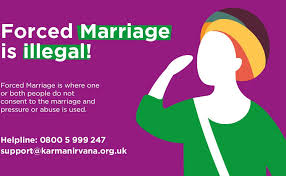 💍 If someone can’t or doesn’t consent to marriage - it’s forced marriage, and it’s illegal in the UK. 

It can happen to anyone, regardless of age, background, or gender.

☎️ @karmanirvanauk  helpline: 0800 5999 247

#AntiSlaveryDay #ForcedMarriage