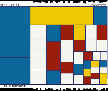 r_topisto's tweet image. #computerart #creativecoding #generativeart :
#bitcoin #blockchain 
LAST Block, Height : 919796
[ See more on topisto.net ]