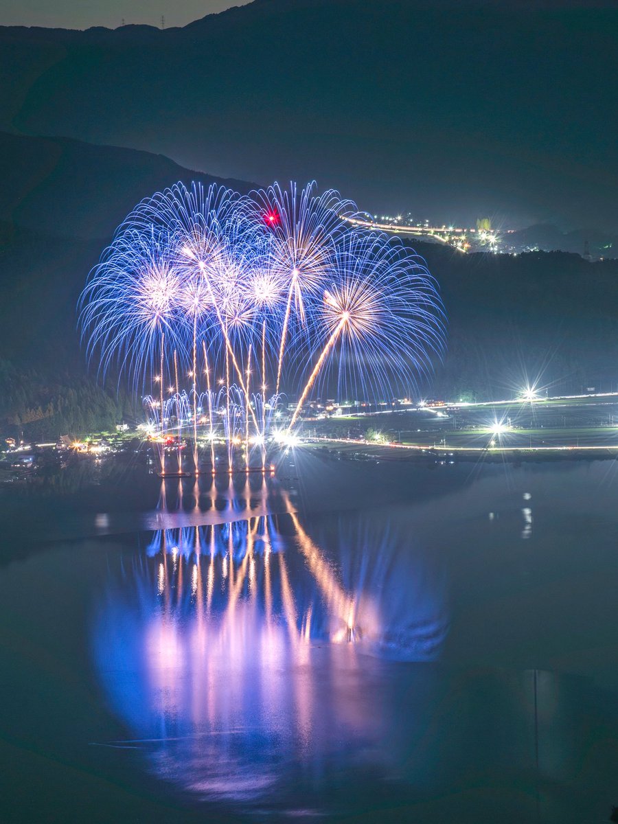今年の余呉湖の花火も美しかった