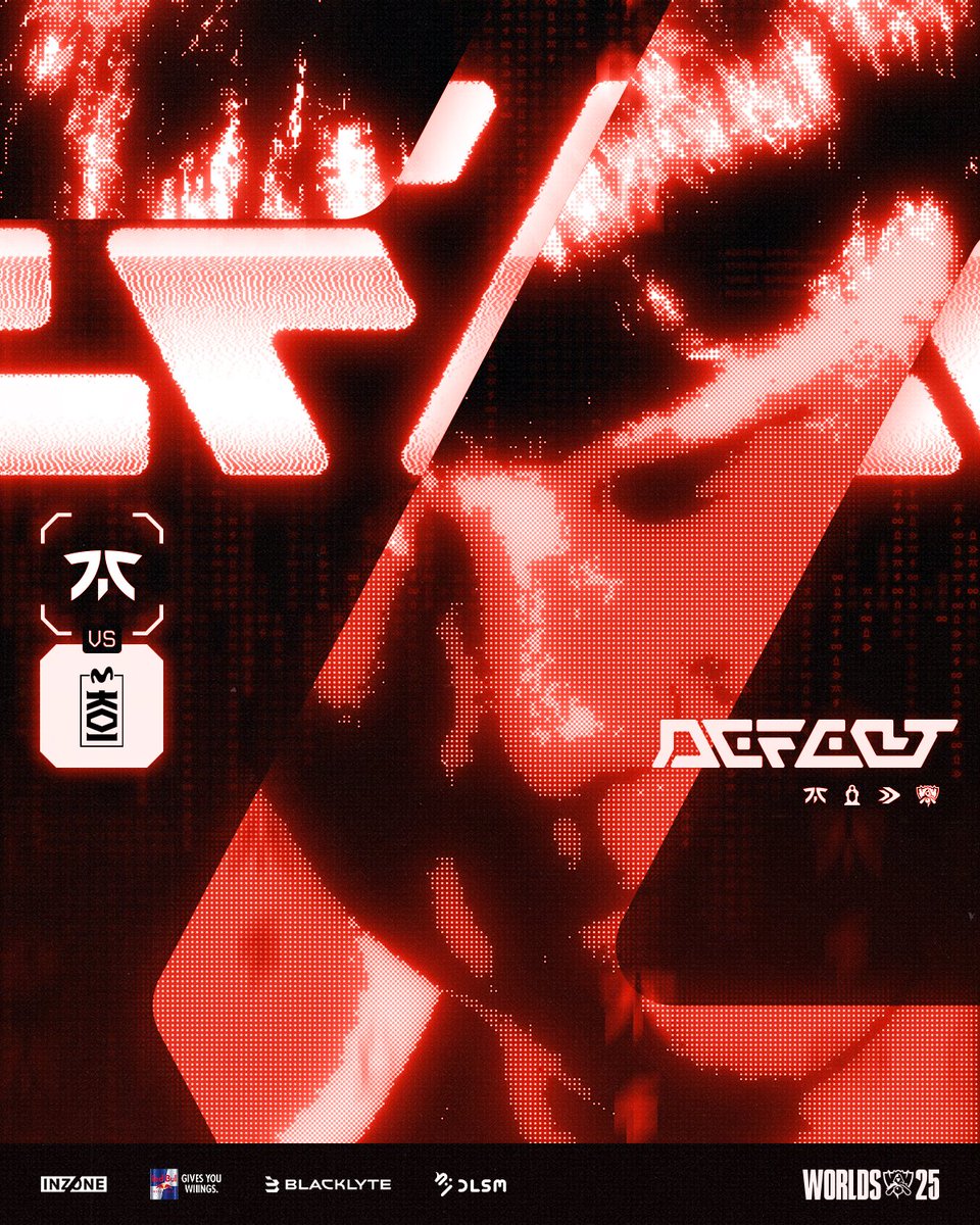 FNATIC's tweet image. End of the road for us at #Worlds2025.