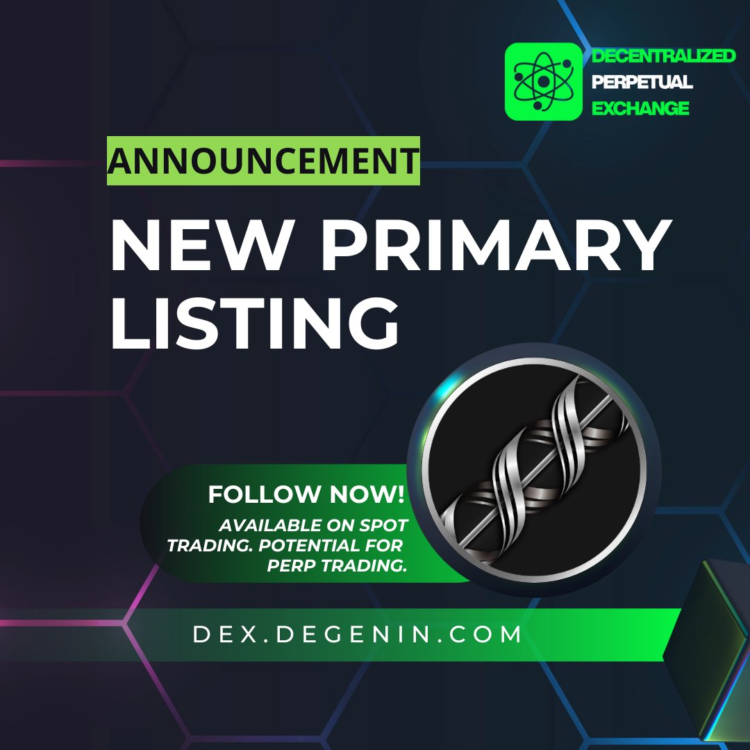 ⭐️Decentralized Perpetual Exchange is announcing exclusive primary listing for <a href="/RAILGUN_Project/">RAILGUN - Private & Anonymous DeFi</a> $RAIL

✅Currently available on spot trading, with the potential to be listed on perpetual trading.

🔗Trade now: dex.degenin.com/spot/ethereum/…
 $ETH $pDGN