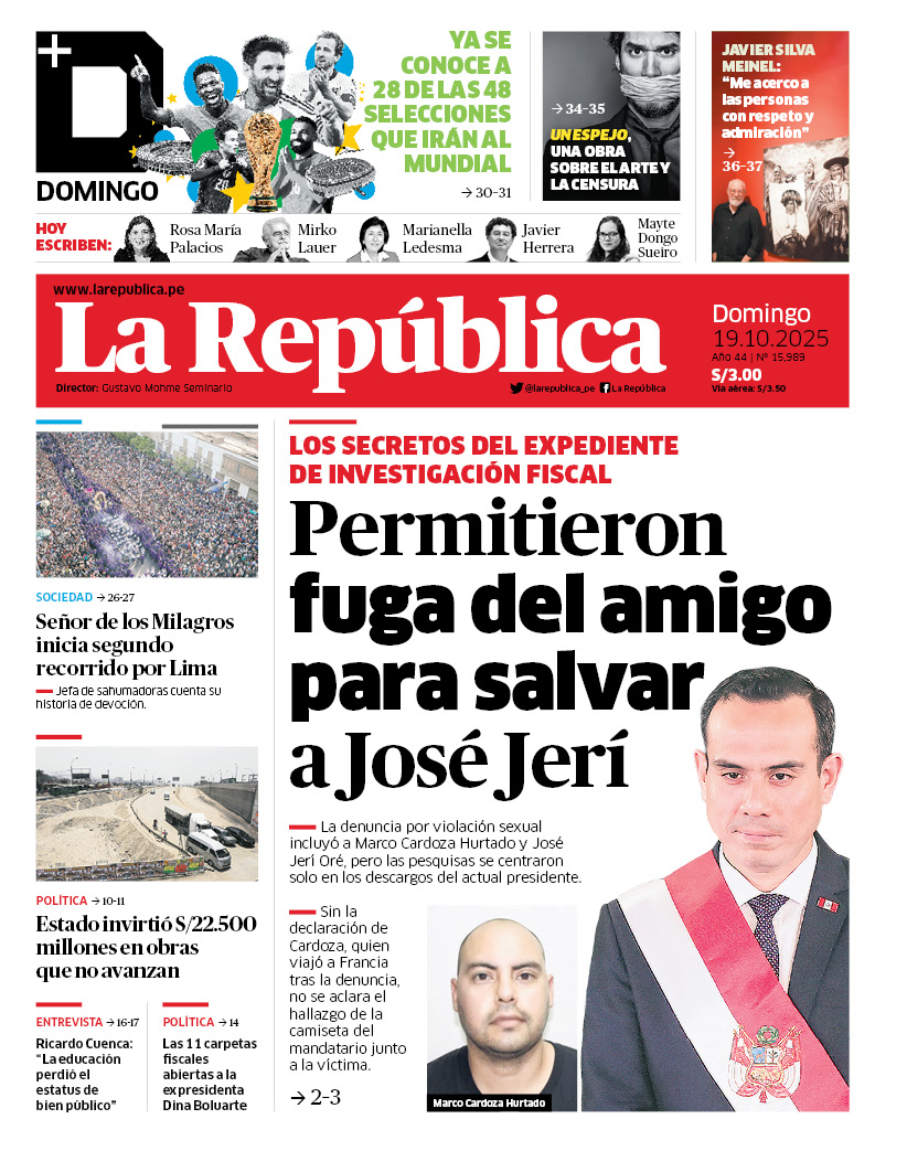 🗞 ¡Buenos días! 👋 Esta es nuestra portada de hoy, domingo 19 de octubre de 2025 📰

➡️ Recuerda que también puedes leer nuestra versión impresa aquí: bit.ly/3RXjMuC