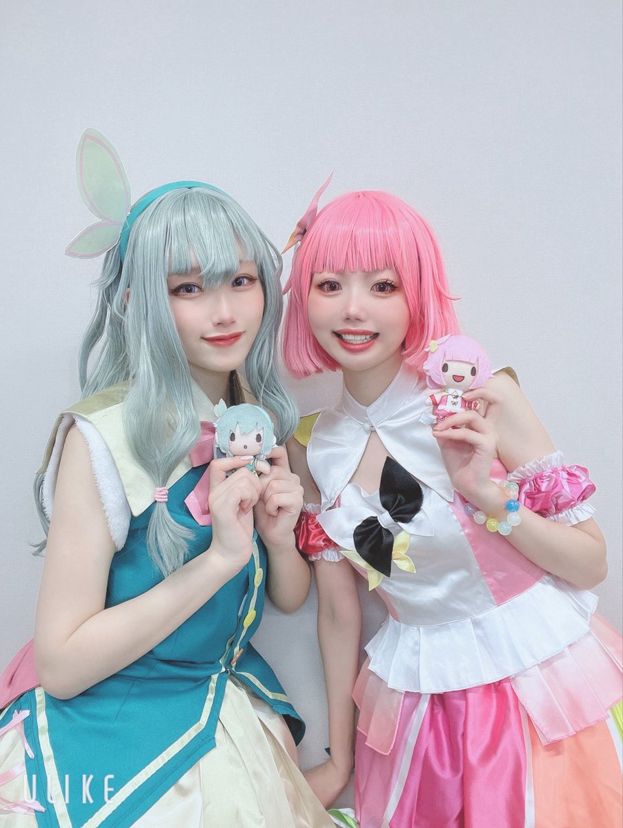 本日ねむさん(<a href="/pel_tk__/">ねむ ラグコス🍬</a> )と🍬🤖でパフォしてきました‼️
久々に初期ユニ衣装着れた‼️😭💕
見に来てくださった方ありがとうございました💕

※動画も写真も公にはあがりません
 #prsk_cos