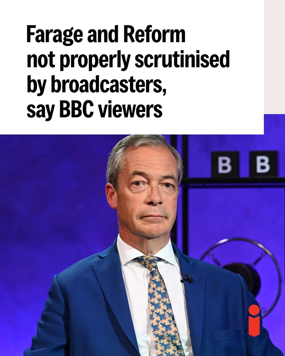 theipaper's tweet image. BBC news viewers want more questioning of Reform UK&apos;s plans for government, a YouGov poll has found

➡️ Read more: trib.al/uWLHPeN