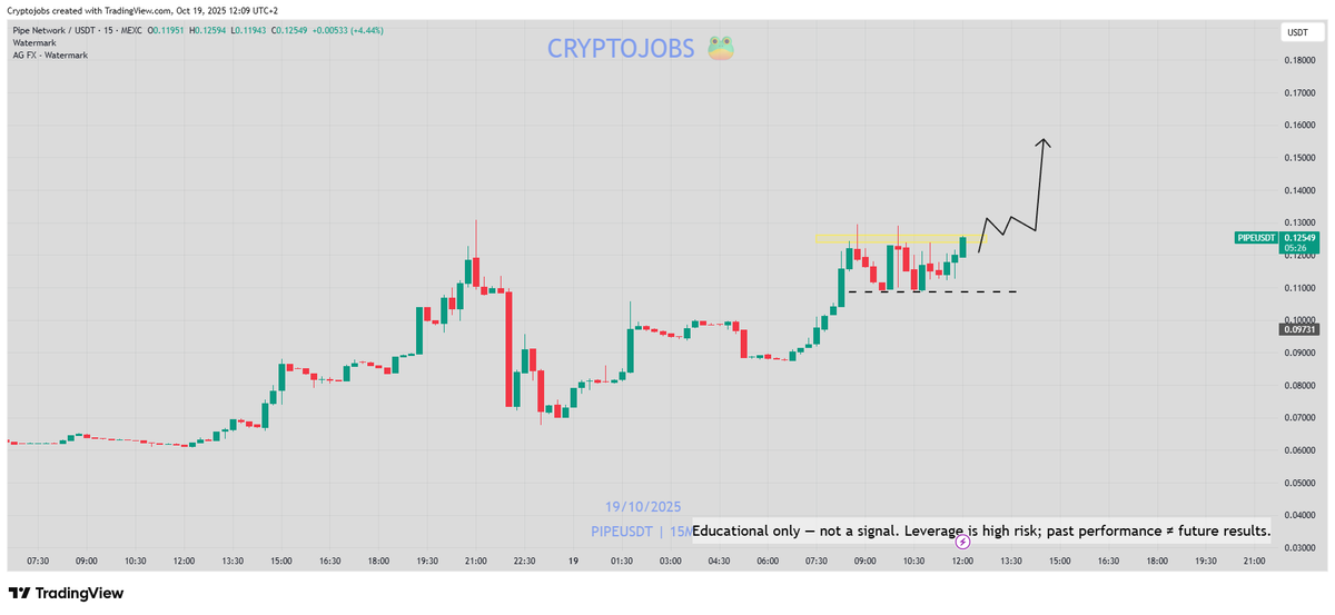 CryptoJobs3's tweet image. $PIPE looks like it's gonna skyrocket one more time soon 🚀

#PIPE #trading