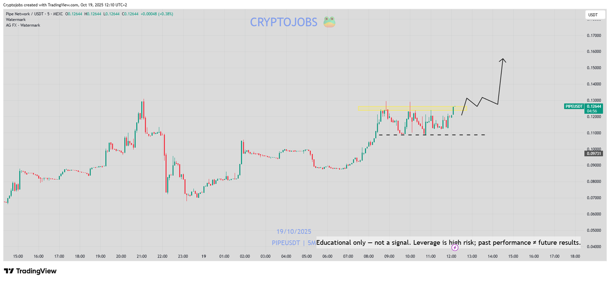 CryptoJobs3's tweet image. $PIPE looks like it's gonna skyrocket one more time soon 🚀

#PIPE #trading