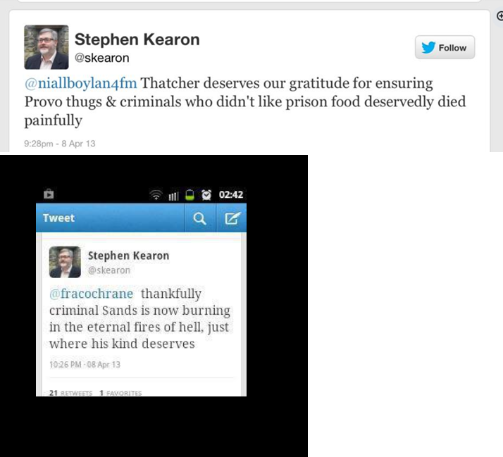 <a href="/danobrien20/">Dan O'Brien</a> Is this the same toerag Stephen Kearon.  #Disgraceful