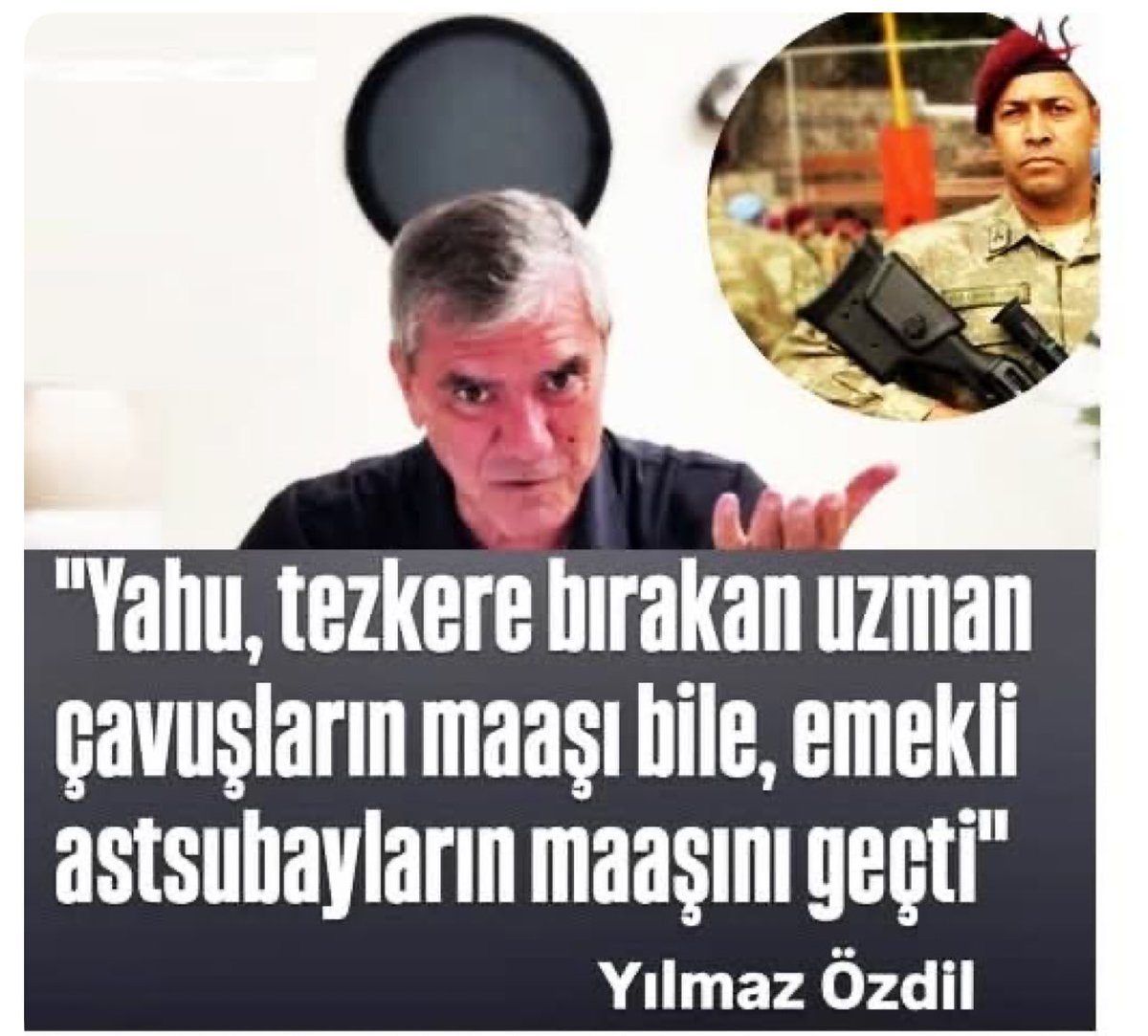 Toplumda sözü dinlenen, kalemi güçlü bir gazeteci olarak, kamuoyunu bilgilendirme sorumluluğunuzun farkında olduğunuzu biliyoruz.  
Bu nedenle Uzman Çavuşlarımız hakkında yaptığınız açıklamalara, yine aynı nezaketle ve bilgi temelli olarak yanıt vermek istiyoruz.

*Uzman