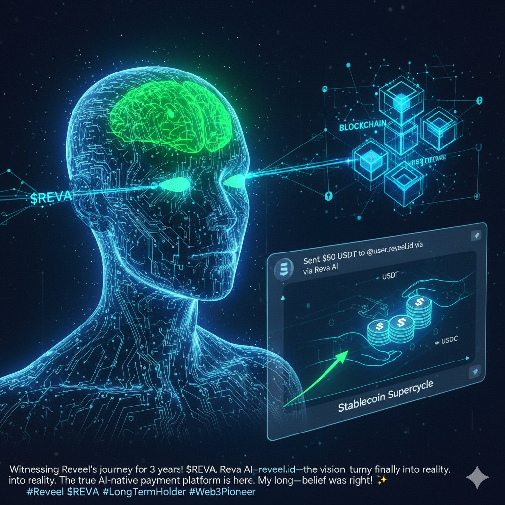 Wsololeveling's tweet photo. Witnessing Reveel's journey for 3 years! $REVA- @REVApay_ai.
@r3vl_xyz- https://t.co/2vuYGxj4pGโthe vision is finally turning into reality. The true AI-native payment platform is here. My long-term belief was right! โจ
#Reveel $REVA #LongTermHolder #Web3Pioneer #Ai #Blockchain https://t.co/FqmIXNALjK
