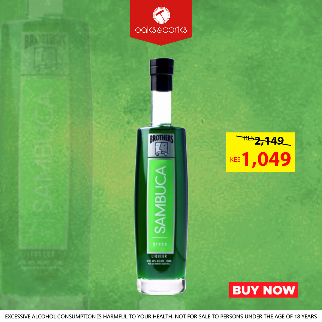 oaksncorks's tweet photo. It’s a Brother(ly) takeover! 🖤
52% OFF on all Brothers Sambuca bottles, hii si offer ya kuachwa nyuma! 😂
Line up the shots, call the crew, and make it a Sambuca weekend! 🍸
💨 Delivered under 30 mins: https://t.co/HiX5KeYXOh | 0700 245 245
.
.
.
.
.
#bambikanasambuca #weekendwow #oaksandcorks #fastdelivery #liqueur