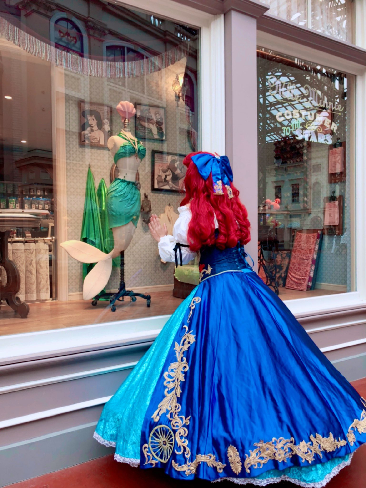 キスガアリエル マネキンあり 即購入可)Dハロ仮装 アリエルウィッグ