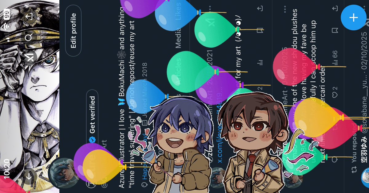 My birthday’s almost over but I drew yashisato to celebrate 💕