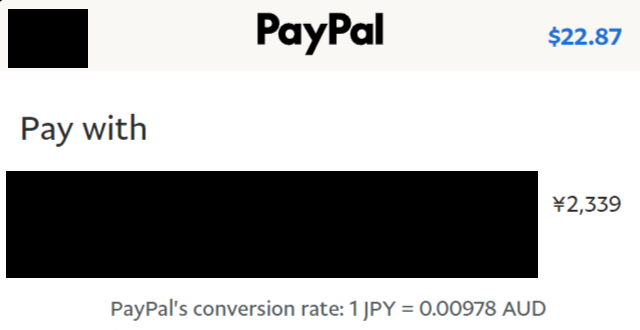 USDと思ってたらAUDだったのでなんか得した気分