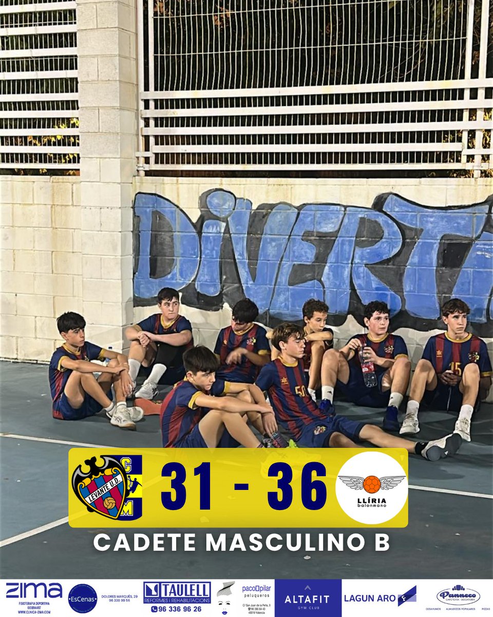 🤾‍♂️Resultados CADETES masc. 🤾🏻‍♀️
Aquí tienes los resultados de esta semana de nuestros equipos cadetes.
Marni força! 💙💛
@c_e_marni @fdmvalencia <a href="/dipvalencia/">Diputació de València</a> @dbsportpress @nostresport @polideportivocv <a href="/yosoynoticia_/">YoSoyNoticia.es</a> @levante_tv