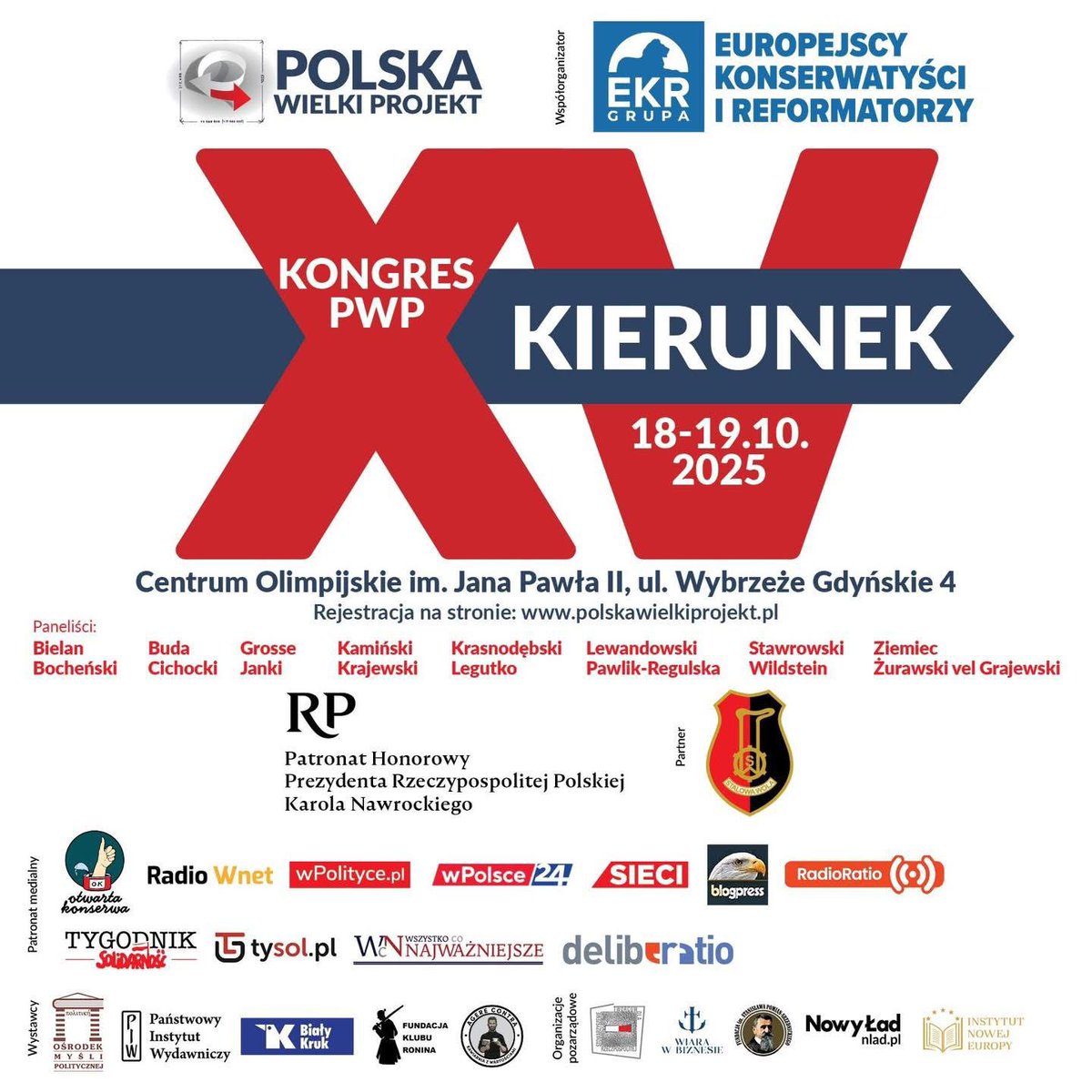 Dziś o godzinie 1️⃣6️⃣ zapraszam do śledzenia panelu „Moment konstytucyjny w Polsce i Unii Europejskiej” na XV Kongresie Polska Wielki Projekt 🇵🇱

📺 Transmisja dostępna pod linkiem youtube.com/live/8rIssSUcn…