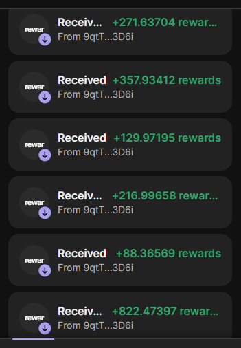 vvsyn's tweet photo. still recieving rewards lmao this is so fire and its only the beginning $rewards #rewardscoin https://t.co/X9Bk5Wn11N